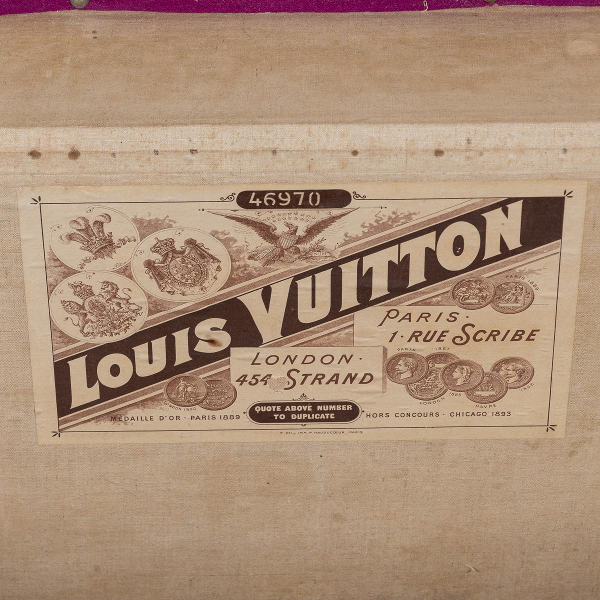 Antike 20. Jahrhundert Louis Vuitton Kurier Koffer in natürlichen Kuhfell, Frankreich c.1900 im Angebot 5