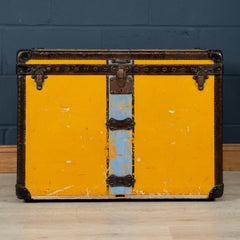 Antique Louis Vuitton Hat Trunk in Orange "Vuittonite" Canvas, circa 1920