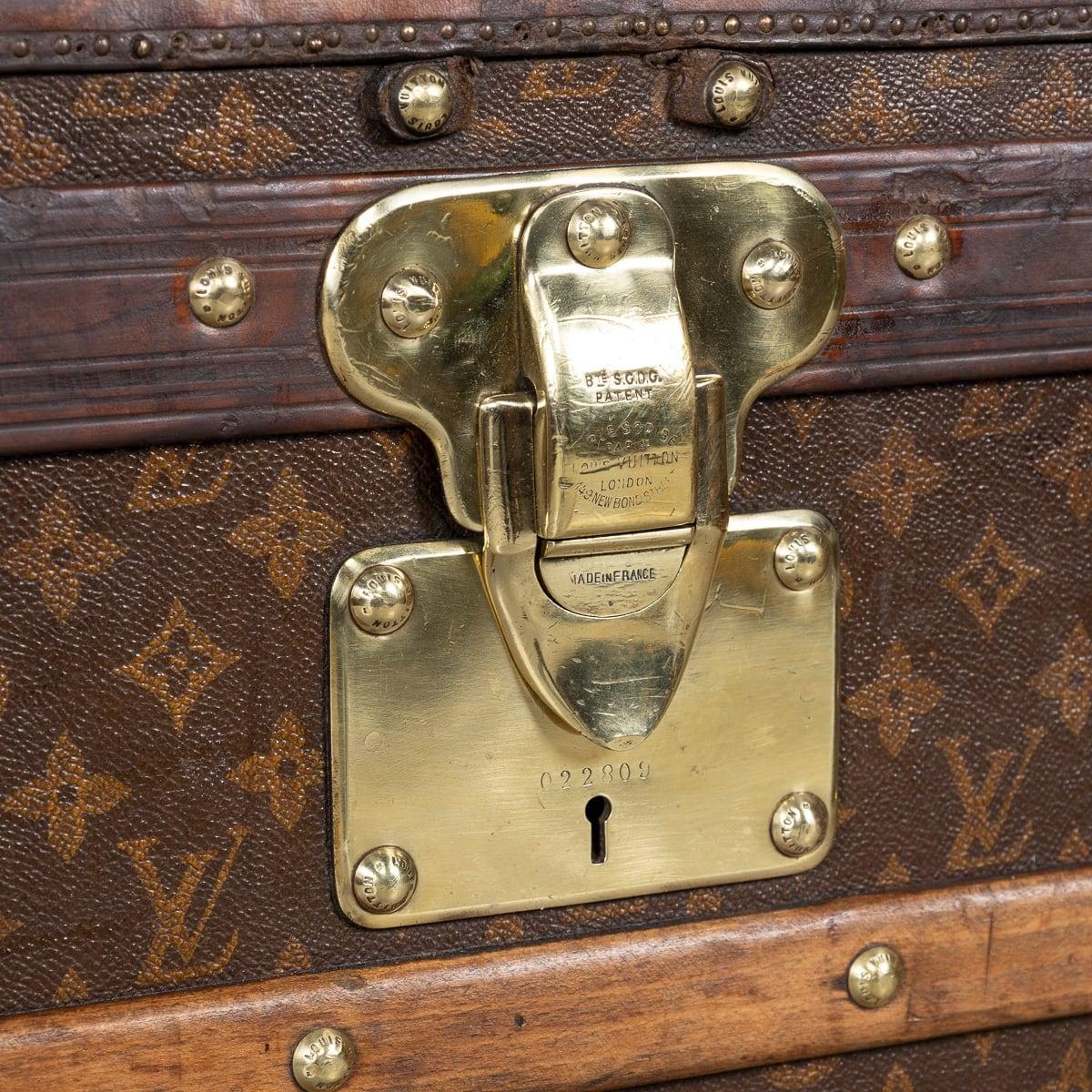 Antico baule Louis Vuitton Haute del XX secolo in tela Monogram, Francia, 1910 ca. in vendita 11