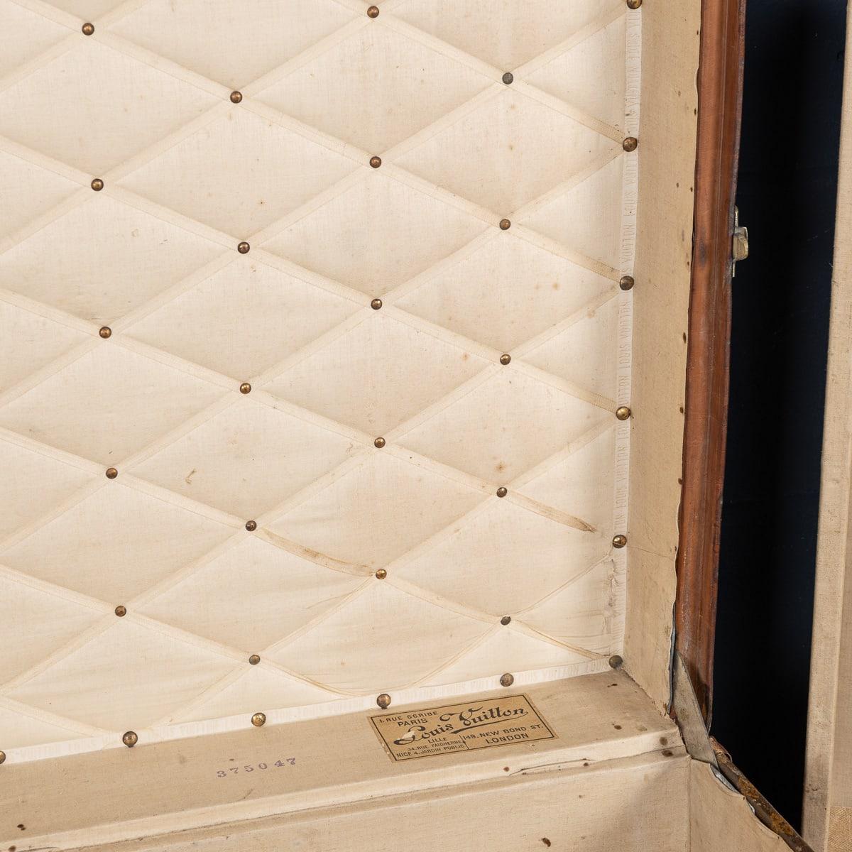 Antique 20thC Louis Vuitton Malle Haute Trunk In Monogram Canvas, France c.1910 For Sale 10