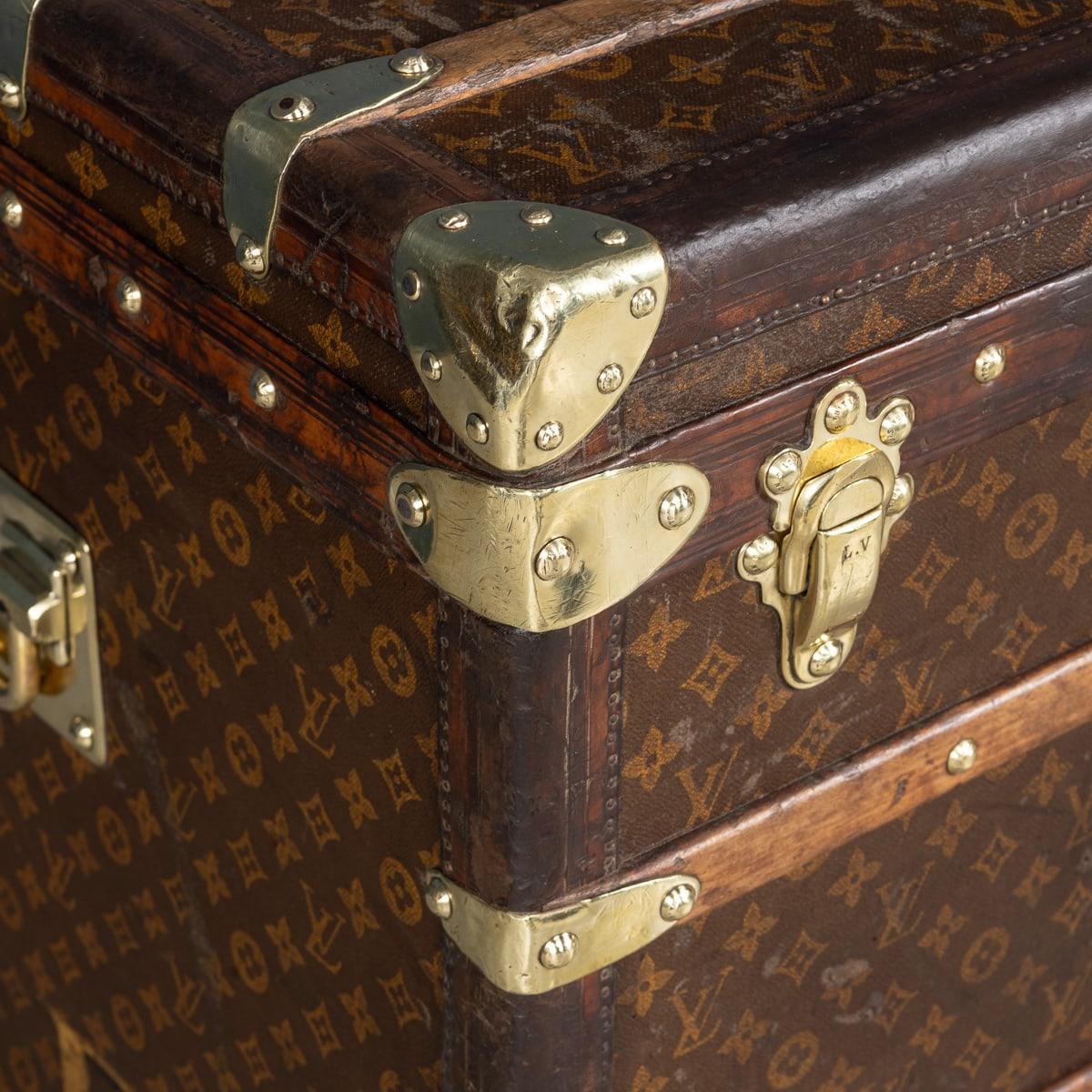 Antico baule Louis Vuitton Haute del XX secolo in tela Monogram, Francia, 1910 ca. in vendita 12