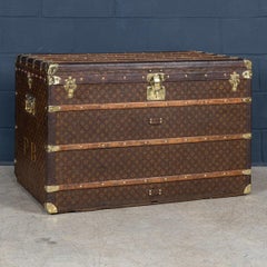 Antique 20thC Louis Vuitton Malle Haute Trunk In Monogram Canvas, France c.1910