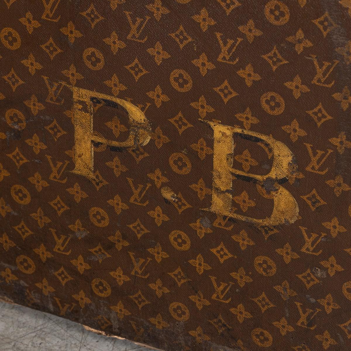 Antico baule Louis Vuitton Haute del XX secolo in tela Monogram, Francia, 1910 ca. in vendita 14