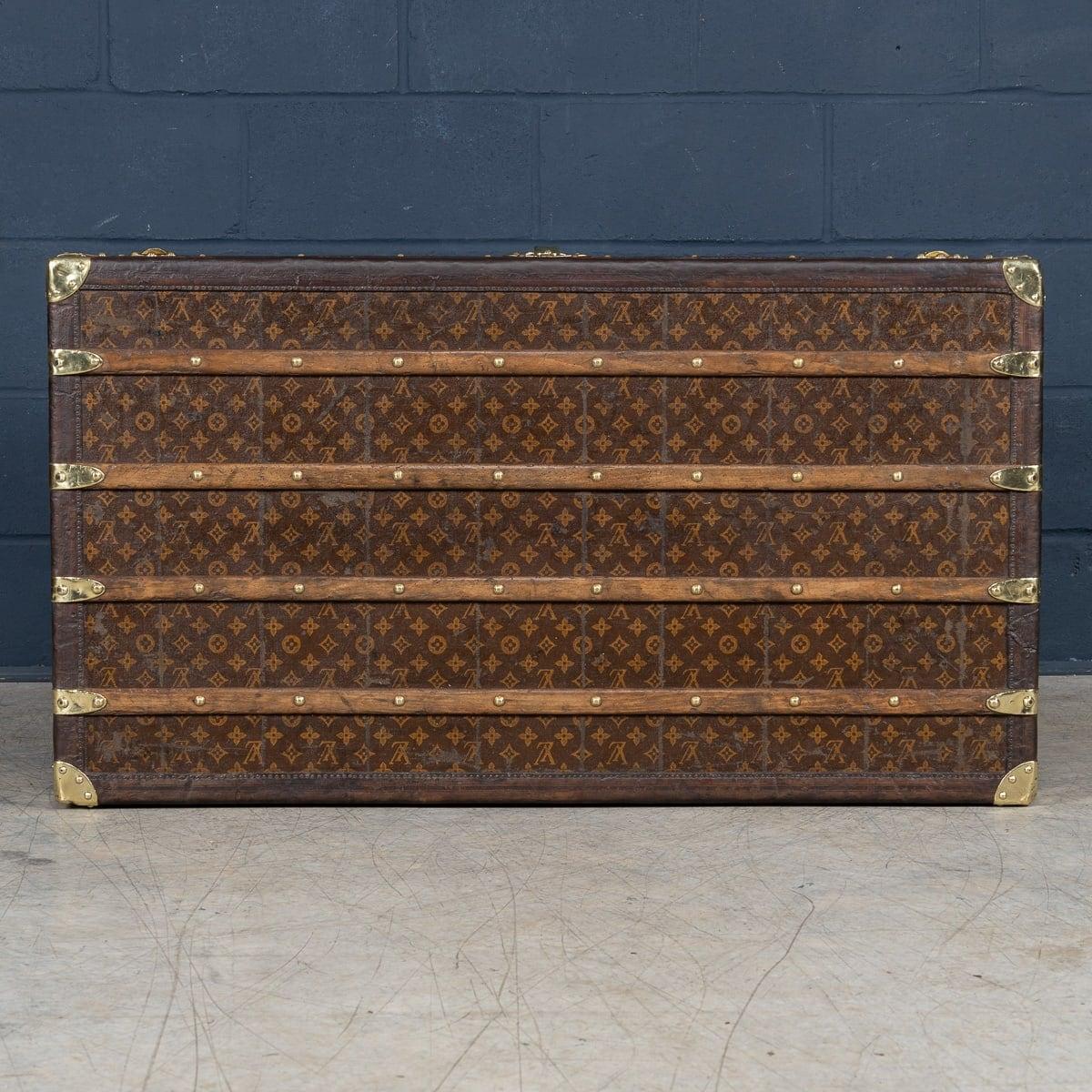 Antico baule Louis Vuitton Haute del XX secolo in tela Monogram, Francia, 1910 ca. in vendita 2