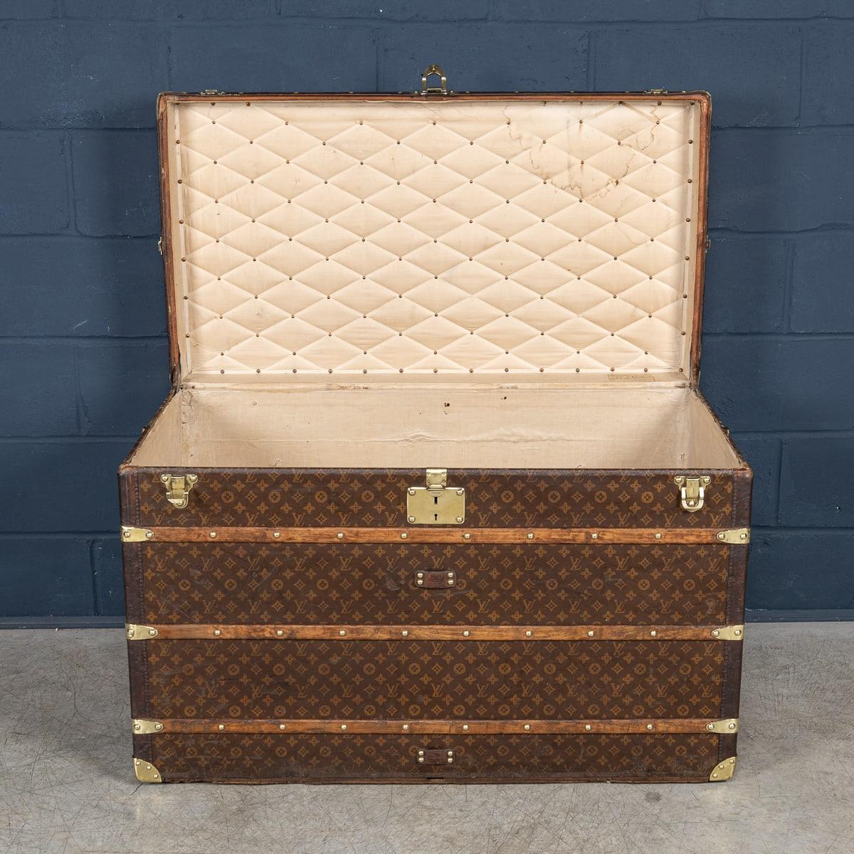 Antico baule Louis Vuitton Haute del XX secolo in tela Monogram, Francia, 1910 ca. in vendita 3