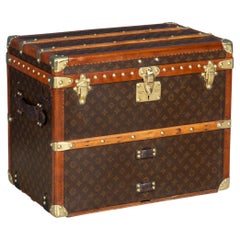 Antique 20thC Louis Vuitton Shoe Trunk In Monogram Canvas, France c.1920