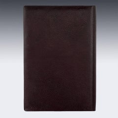 Antique Russian Art Nouveau Solid Silver and Leather Document Folder, circa 1900