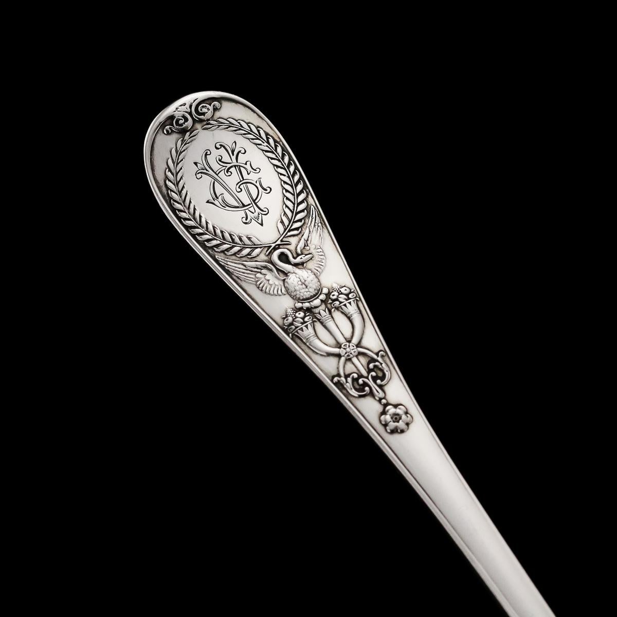 Antikes russisches Faberge-Besteckset aus massivem Silber, Moskau um 1910 im Angebot 5