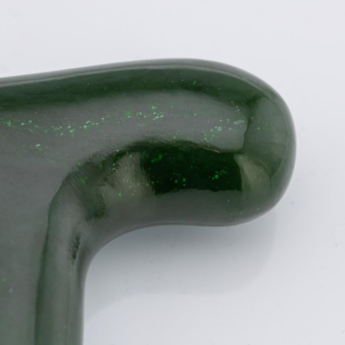 Antique 20thC Russian Faberge Style Nephrite & Peridot & Gold Cane Handle c.1910 For Sale 3