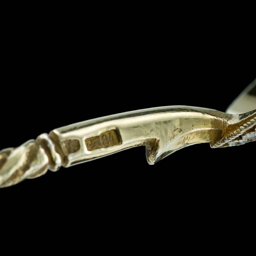 20th Century Antique Russian Solid Silver and Cloisonné Enamel Spoons, V Agafonov, circa 1910