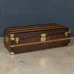 Antique 20thC Special Order Louis Vuitton Trunk In Damier Canvas, France c.1900