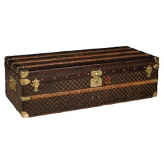 Antique 20thC Special Order Louis Vuitton Trunk In Damier Canvas, France c.1900