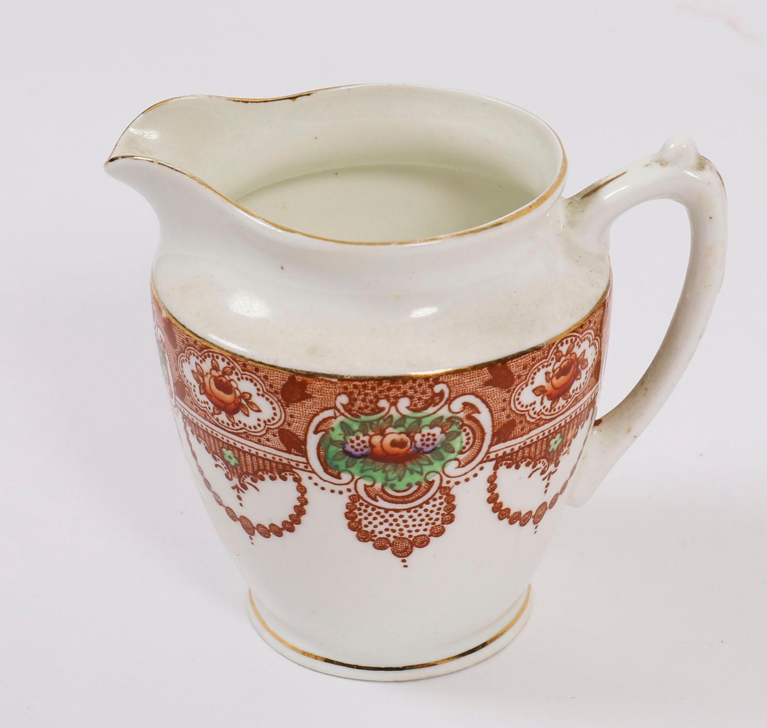 Antikes 21-teiliges Doric China Longton Stafford Porzellan Teeservice 20. Jahrhundert im Angebot 6