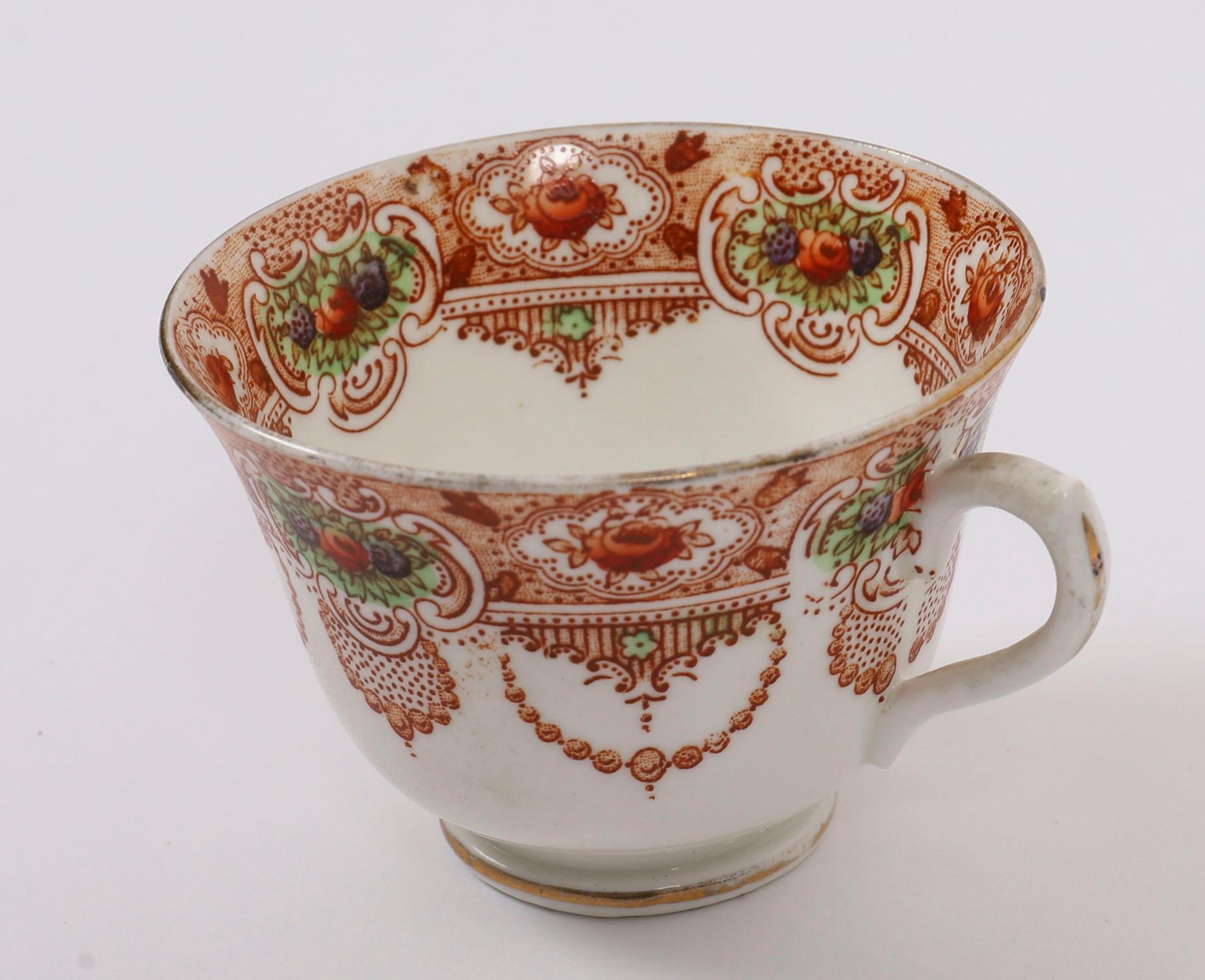 Antikes 21-teiliges Doric China Longton Stafford Porzellan Teeservice 20. Jahrhundert im Angebot 2
