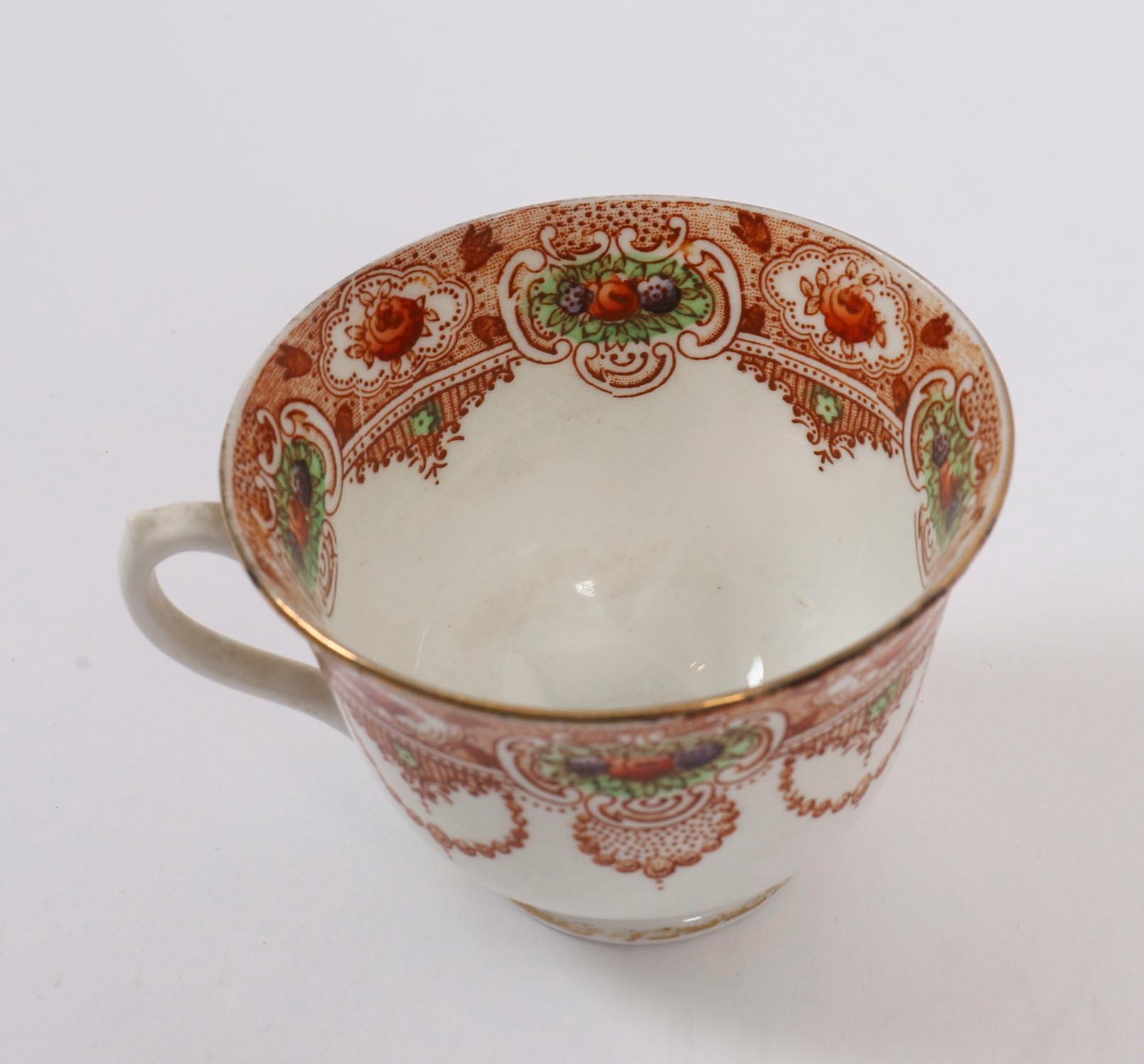 Antikes 21-teiliges Doric China Longton Stafford Porzellan Teeservice 20. Jahrhundert im Angebot 3