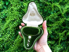 Antique 2.10 Carat Opal and Diamond 15k Yellow Gold Pendant Circa 1900