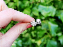 Antique 2.11 Carat Diamond and White Gold Toi Et Moi Ring