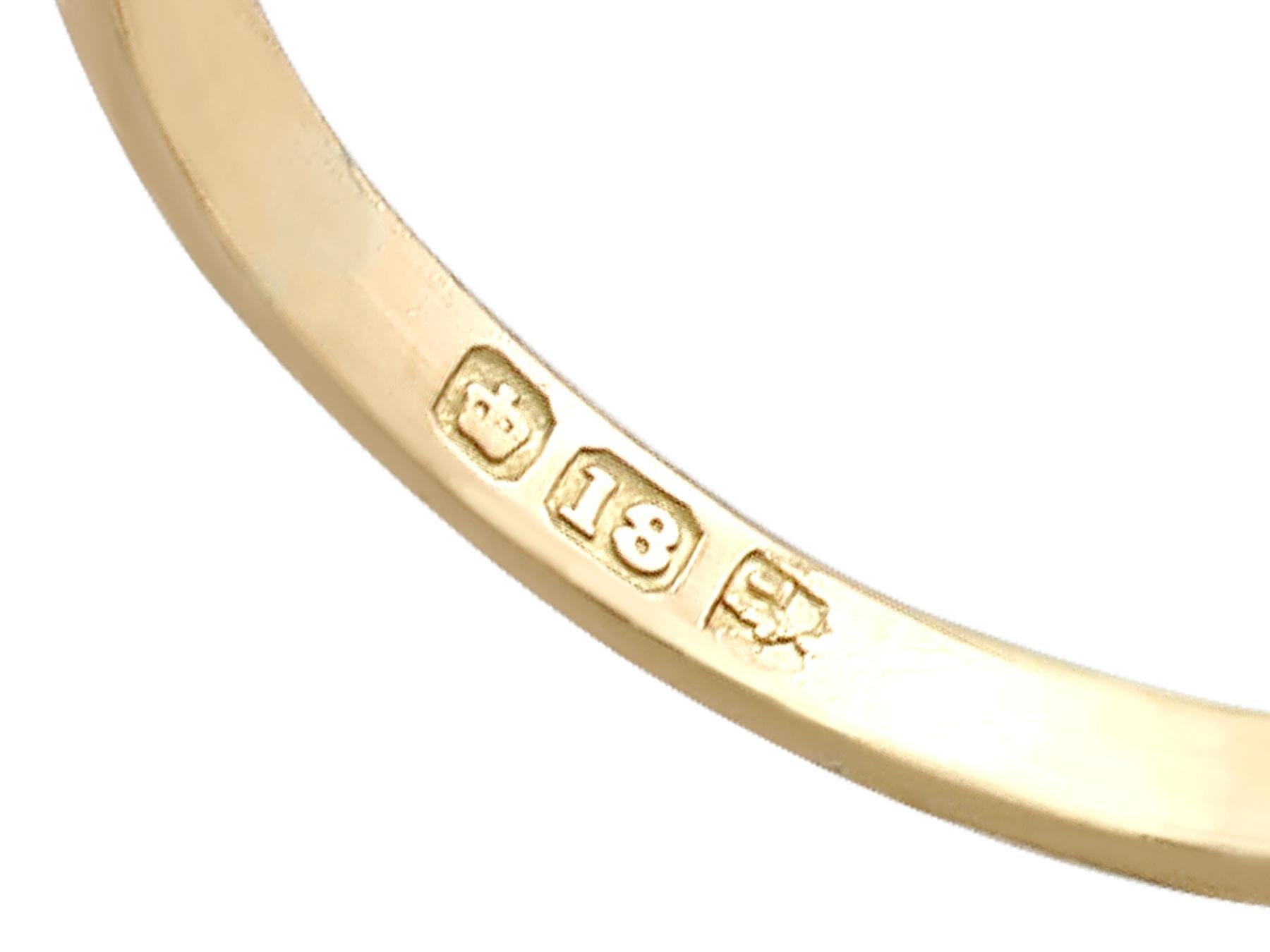 Women's or Men's Antique 2.16 Carat Diamond Yellow Gold Three-Stone Ring
