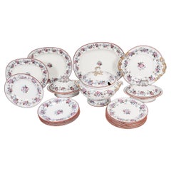 Antique 22 Piece Müller Volkstedt MV Co. Decorated Dinner Service, 20th Century