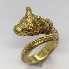 Antique 22K GOLD El Toro Ring 7.7 Gram Size 5 Adjustable Granulation Hand Made