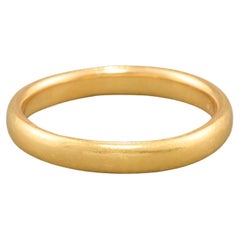 Antica fede nuziale o anello impilabile in oro 22 carati, con marchio 1916 - 1917