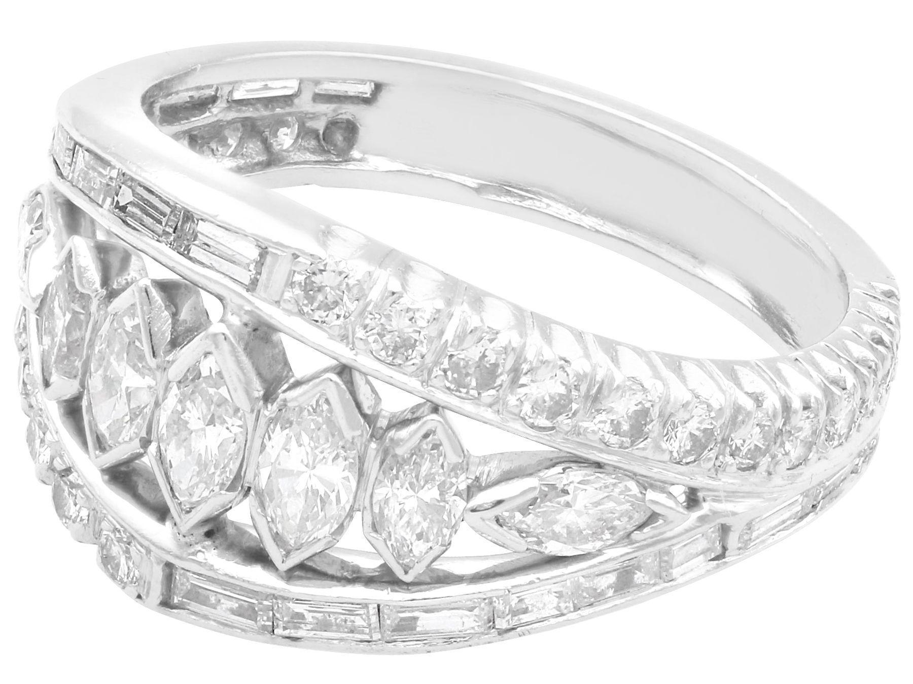 Taille ronde Bague d'engagement des années 1930 en platine et diamants de 2,38 carats en vente
