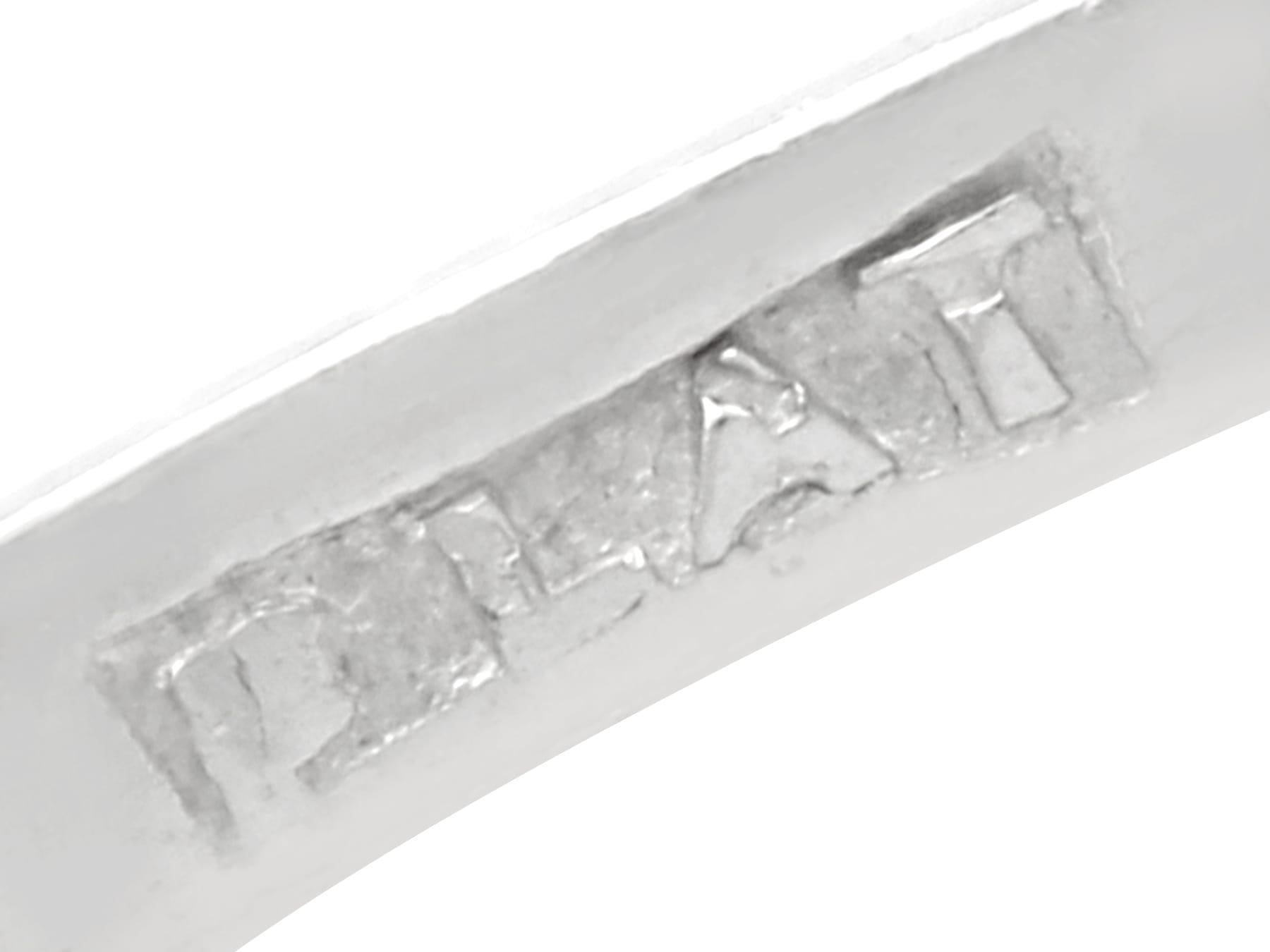 Antique 2.47 Carat Diamond and Platinum Twist Ring For Sale 1