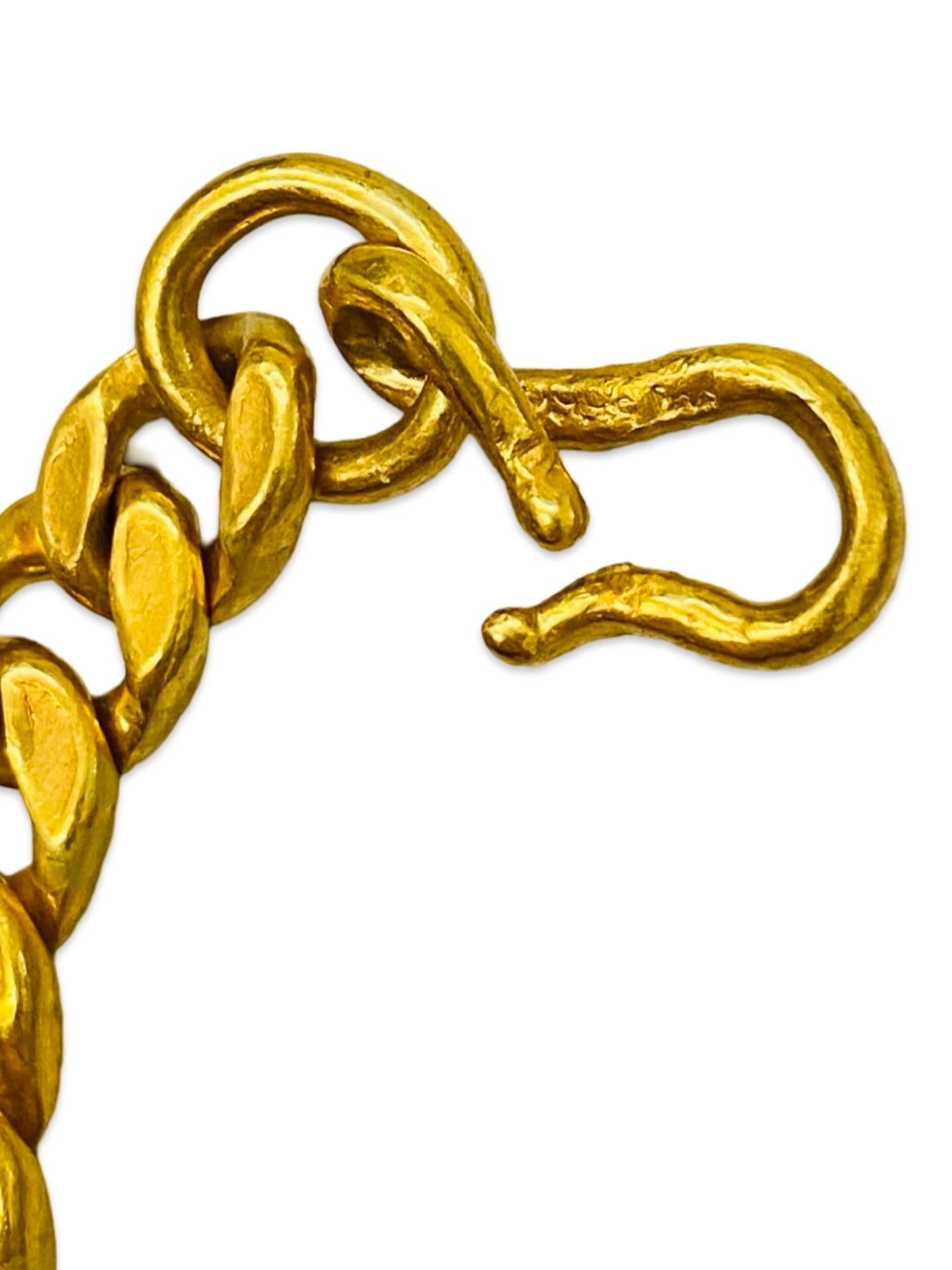Antique 24k 999.9% 8mm Fancy Boxed Curb Link ID Bracelet For Sale 11