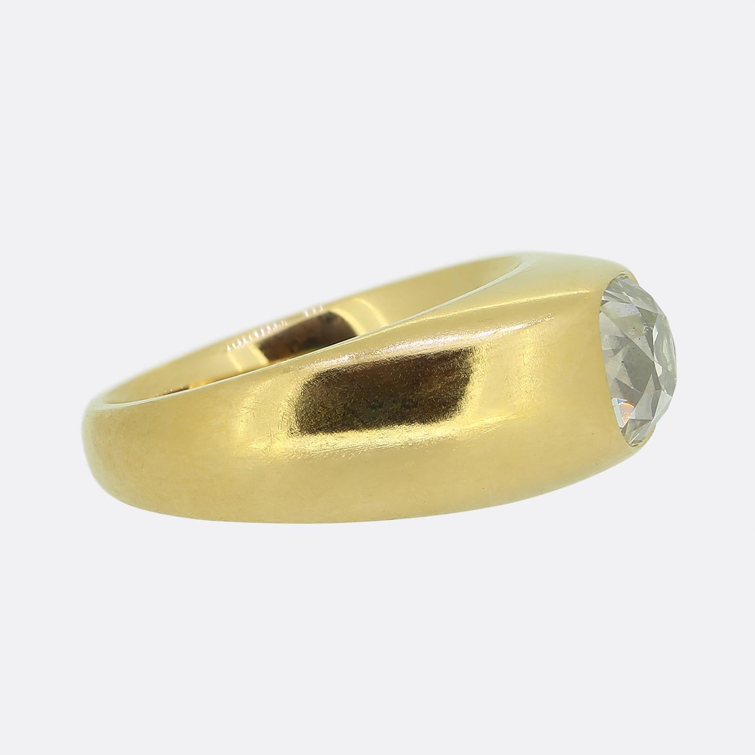 Antiker 2,51 Karat Cushion Cut Diamantring (Antiker Kissenschliff)