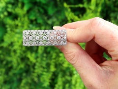 Antique Edwardian 2.65ct Diamond Brooch in 18k White Gold, Circa 1910