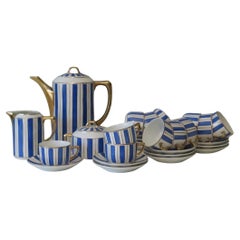 Antique 27-Piece Coffee Service, De Fuisseaux-Baudour, 1847-1934 Belgium