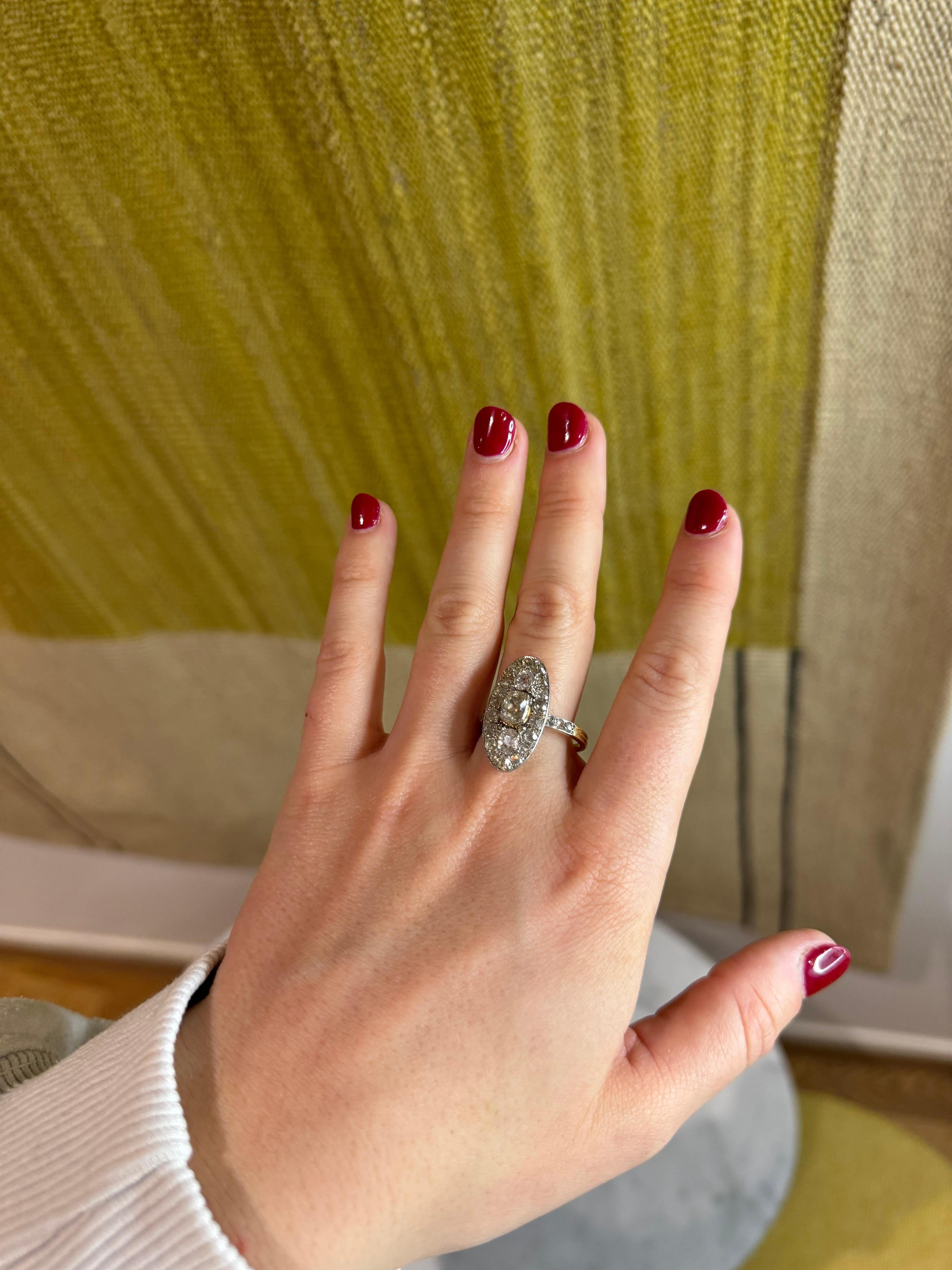 Antique 2.70 Carats diamond ring circa 1900 For Sale 3