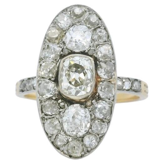 Antique 2.70 Carats diamond ring circa 1900