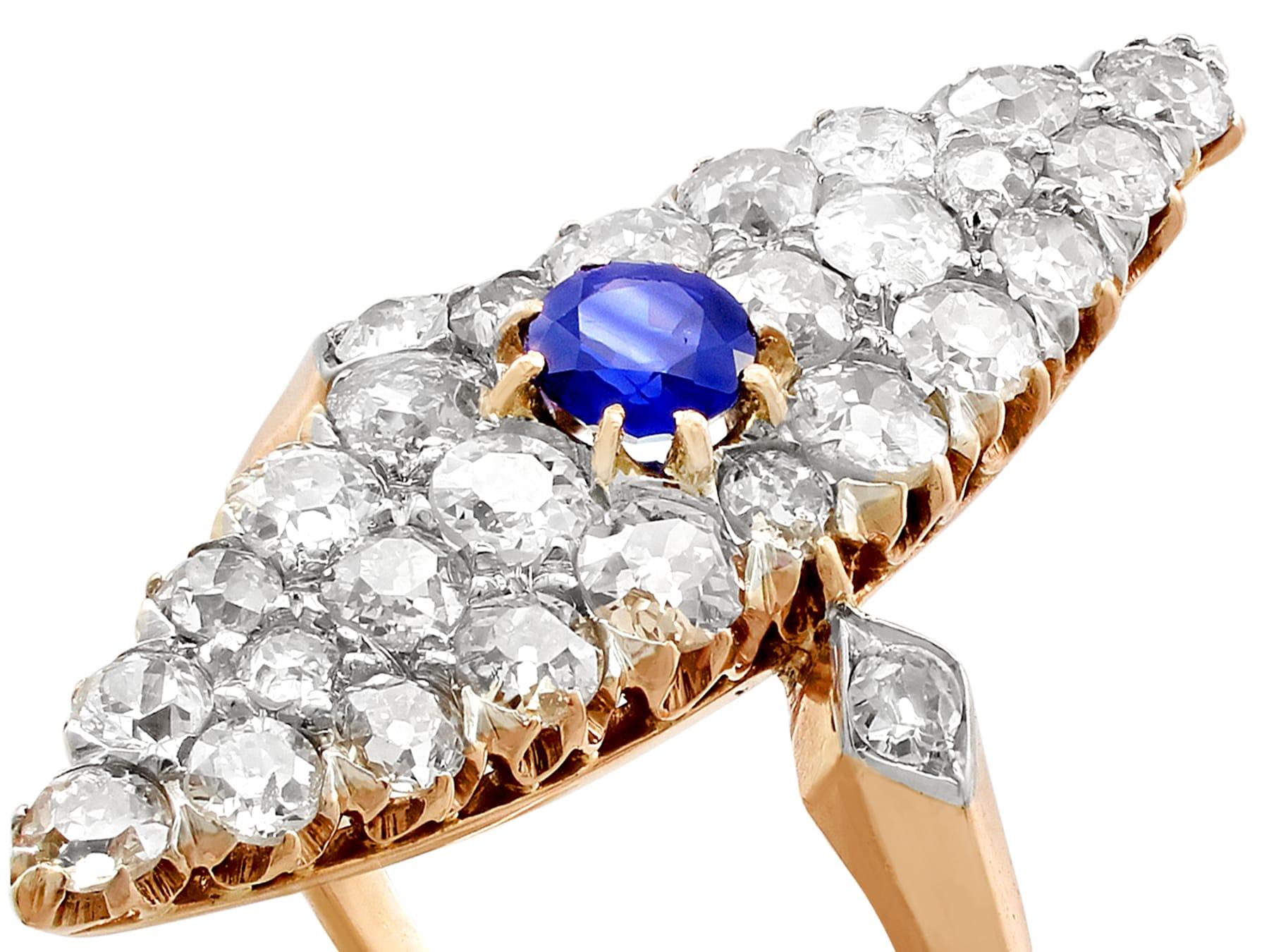 antique marquise sapphire ring