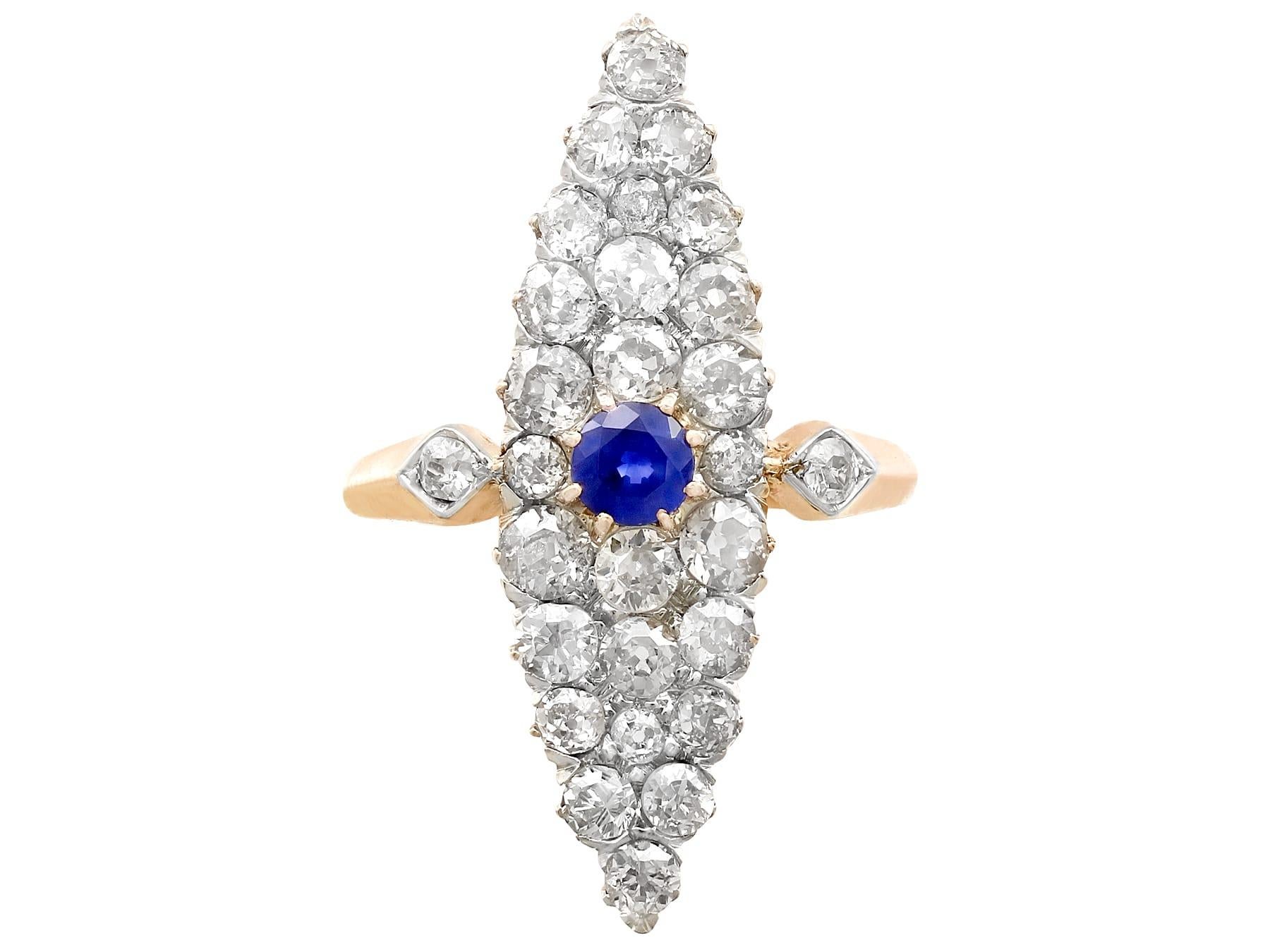 marquise sapphire ring yellow gold