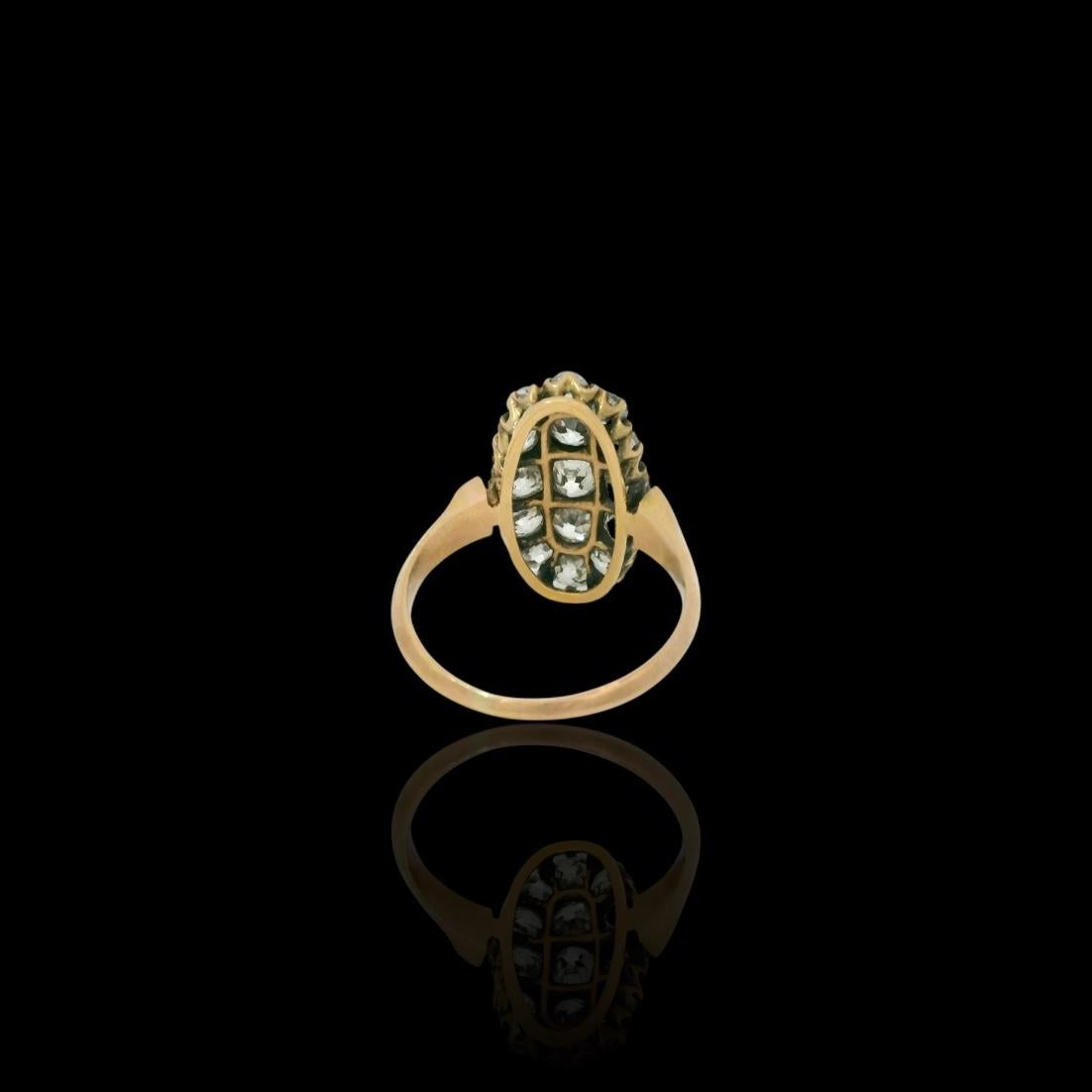 Début de l'époque victorienne Bague ancienne en diamant de 3 carats en vente
