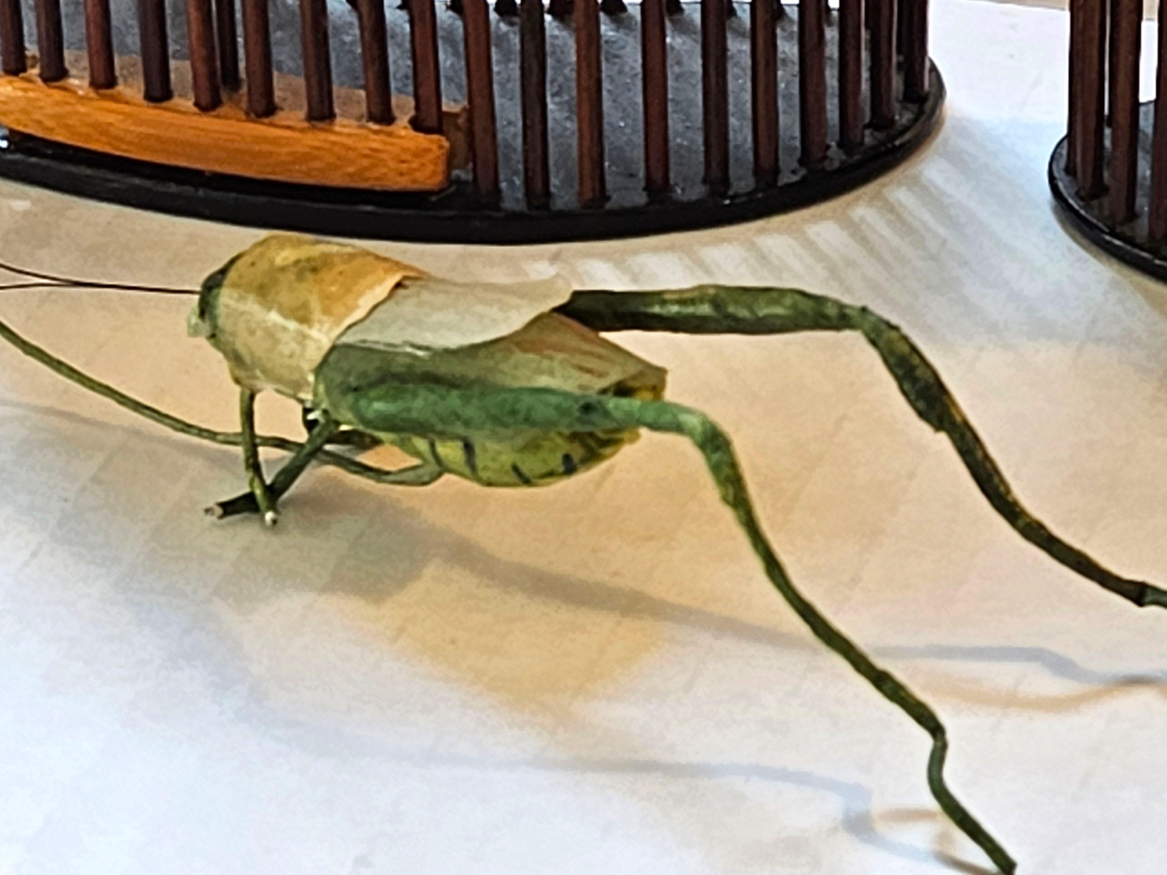 Antique 3 Chinese Bamboo Insect Cricket Cages 