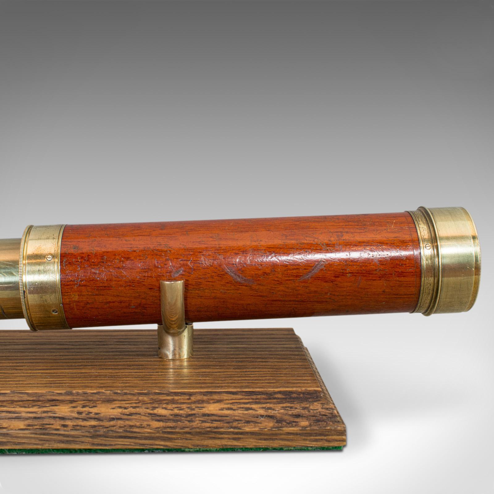 Brass Antique 3-Draw Refractor, English, Terrestrial, Telescope, Berge, Georgian, 1805
