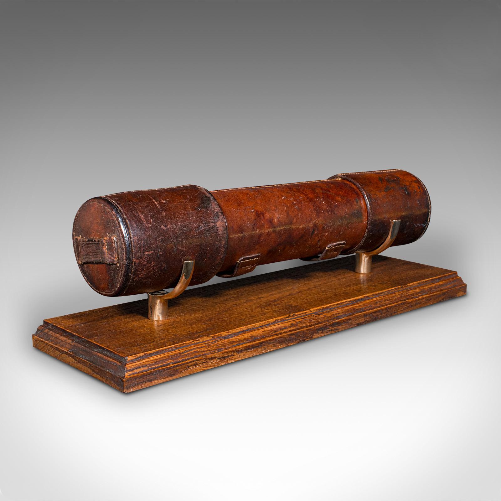 Telescope ancien à 3 tiroirs, laiton, cuir, Newton & Co, Victorien, C.1870 en vente 5