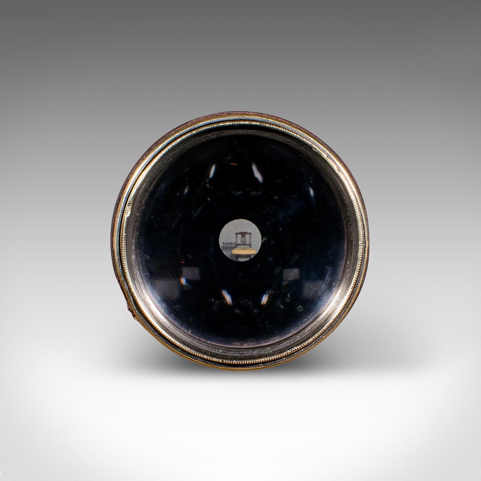 Telescope ancien à 3 tiroirs, laiton, cuir, Newton & Co, Victorien, C.1870 en vente 1