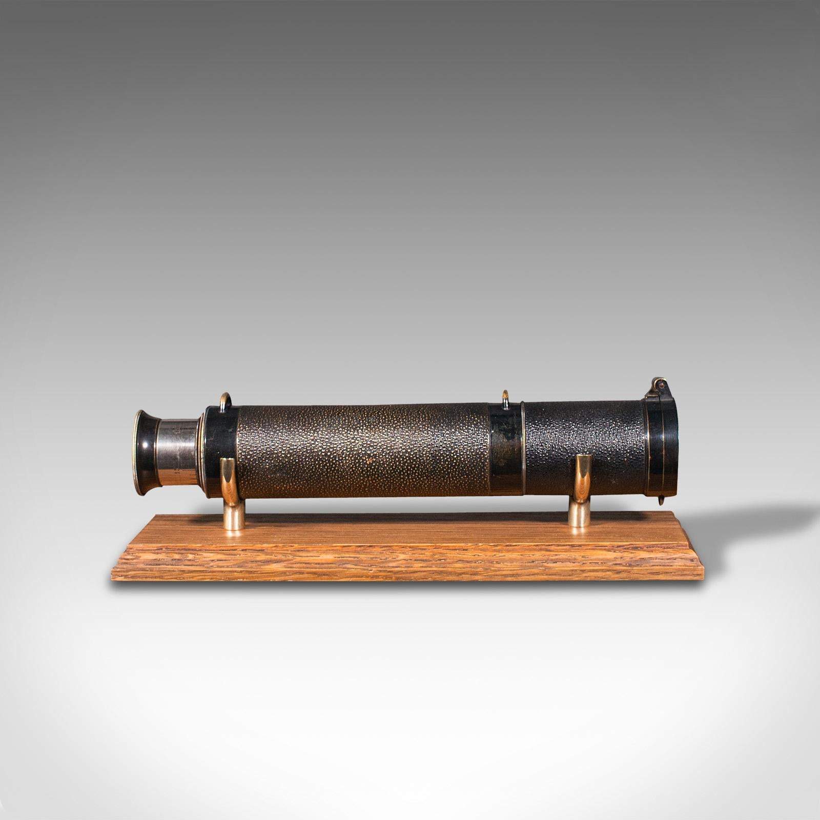 Antique 3 Draw Telescope, English, Terrestrial, Lawrence & Mayo, Victorian, 1900 In Good Condition In Hele, Devon, GB