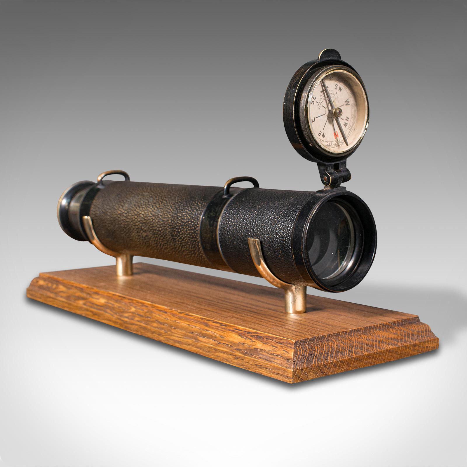 19th Century Antique 3 Draw Telescope, English, Terrestrial, Lawrence & Mayo, Victorian, 1900