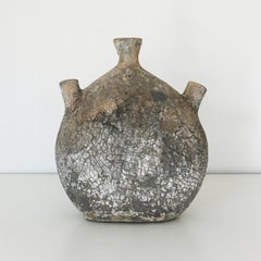 20th Century Mexican Antique Clay Vase 3-Mouths. Rafael. Herencias Collection.