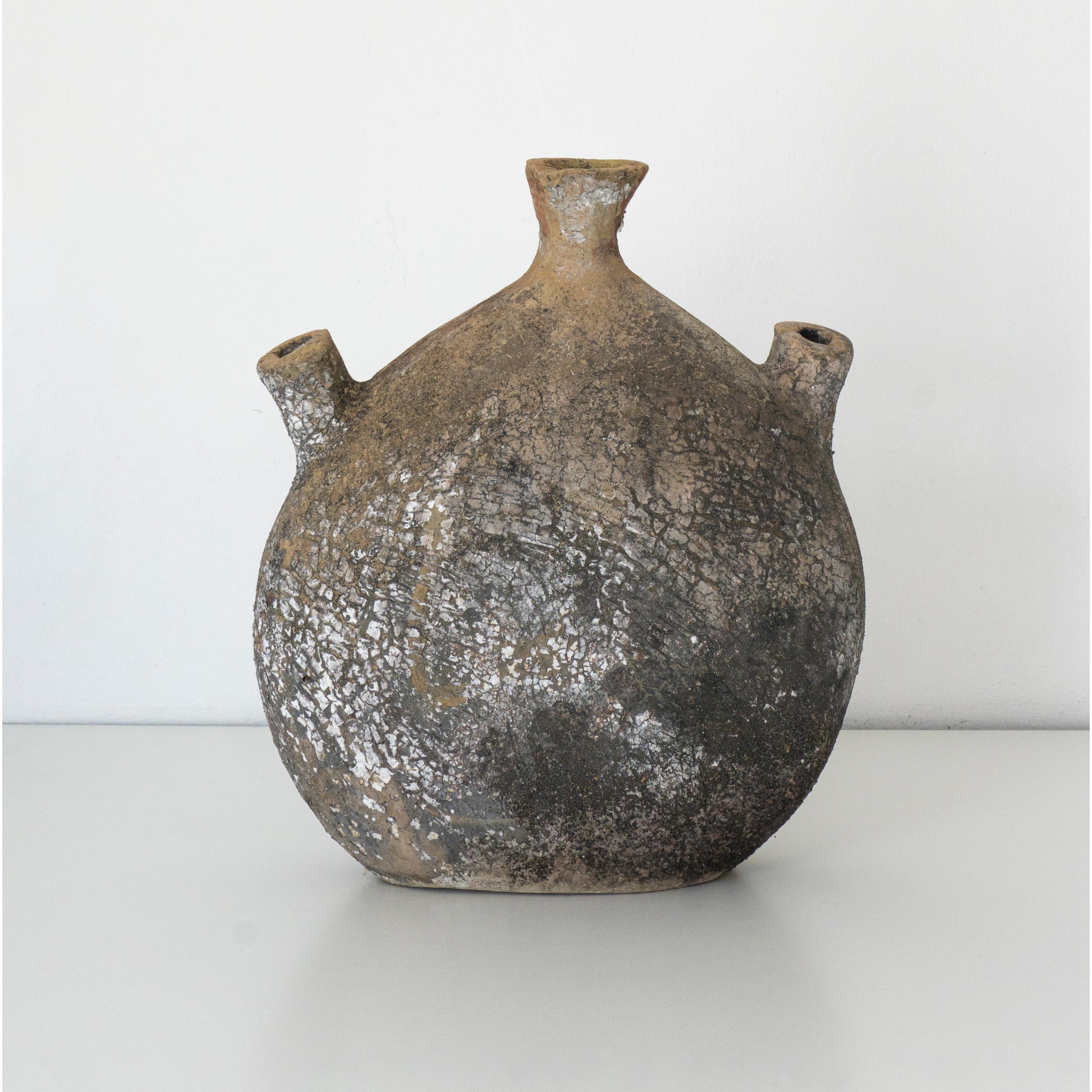 Altro Antico vaso a 3 bocche in argilla. Rafael. XX secolo. Collection'S. in vendita