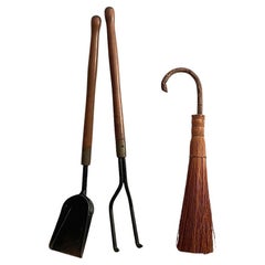 Antique 3 Piece Fireplace Tool Set