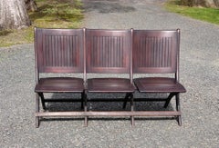 Antique 3 Seat Theater Chairs Heywood brothers and Wakefield Co.