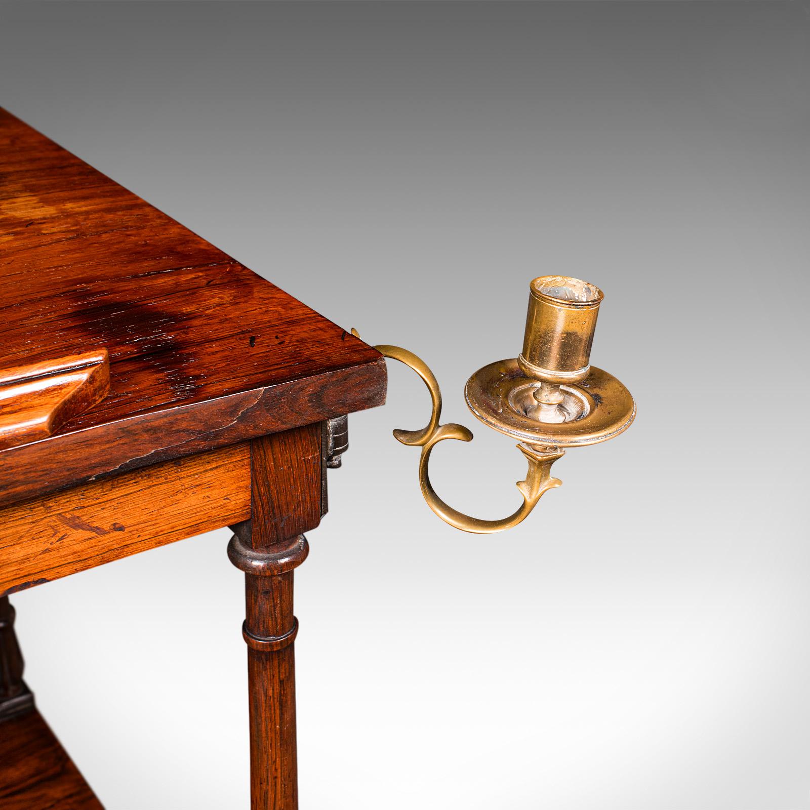 Antique 3 Tier Music Stand, English, Whatnot, Articulated Lectern, Regency, 1820 4