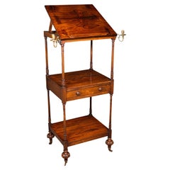 Antico leggio a 3 livelli, inglese, Whatnot, leggio articolato, Reggenza, 1820