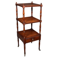 Antico espositore a 3 piani, inglese, aperto, tardo georgiano, Circa 1800