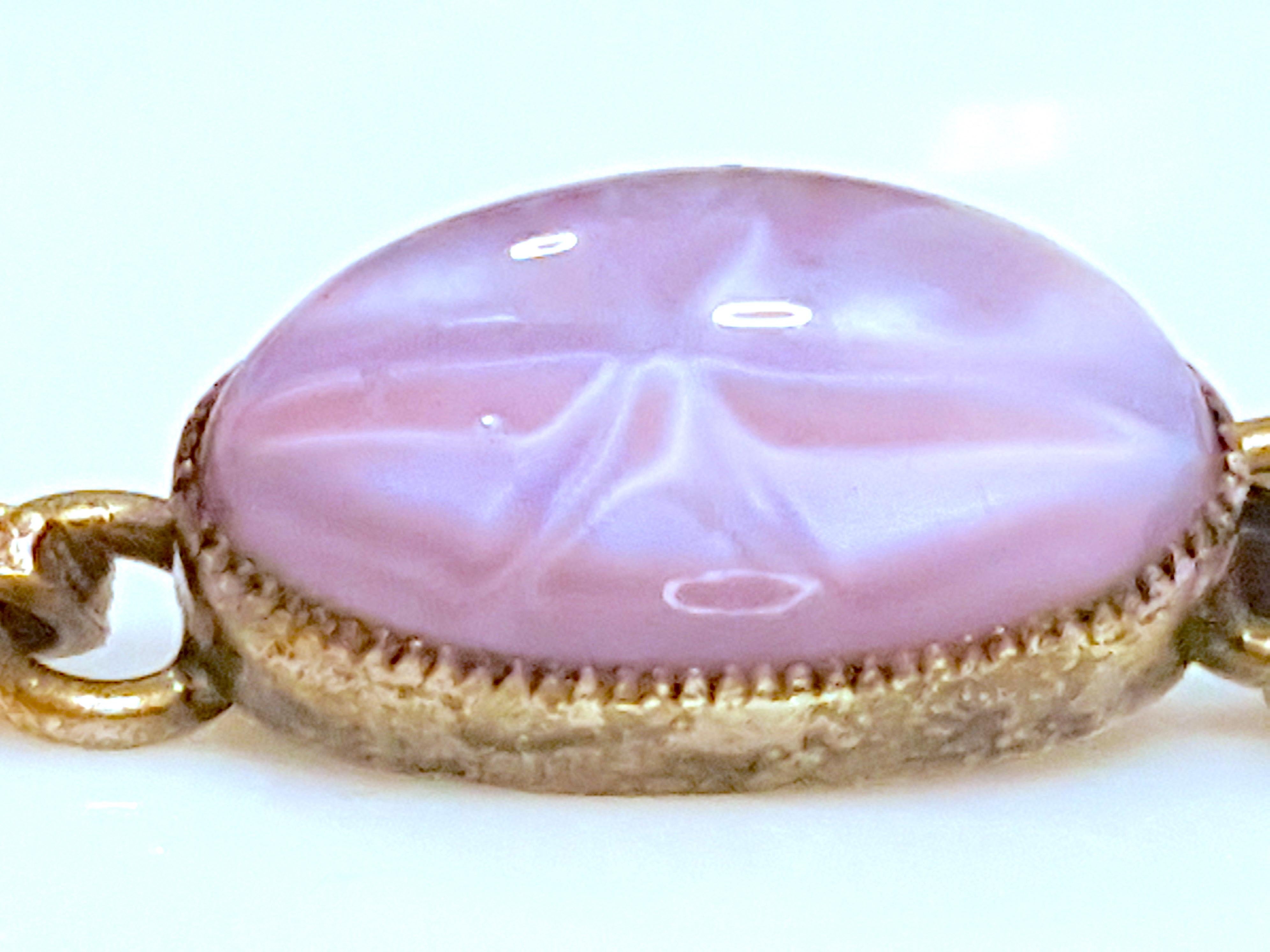 Antique StarSapphires BezelSet 17mmHighDome Cabochons WhiteGold Link Bracelet For Sale 5